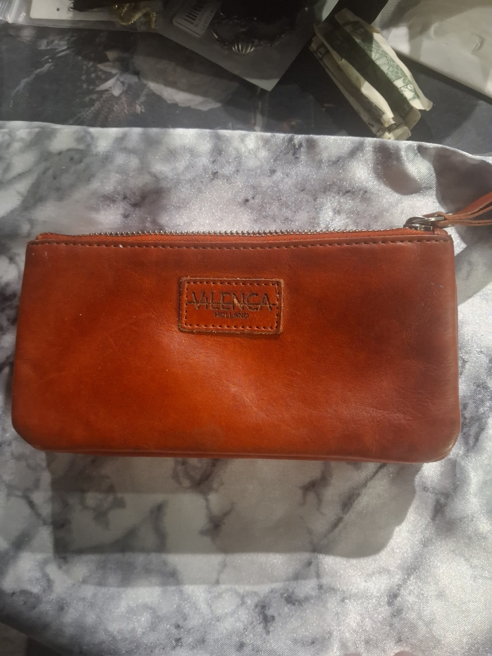 Valencia Leather Zip Wallet